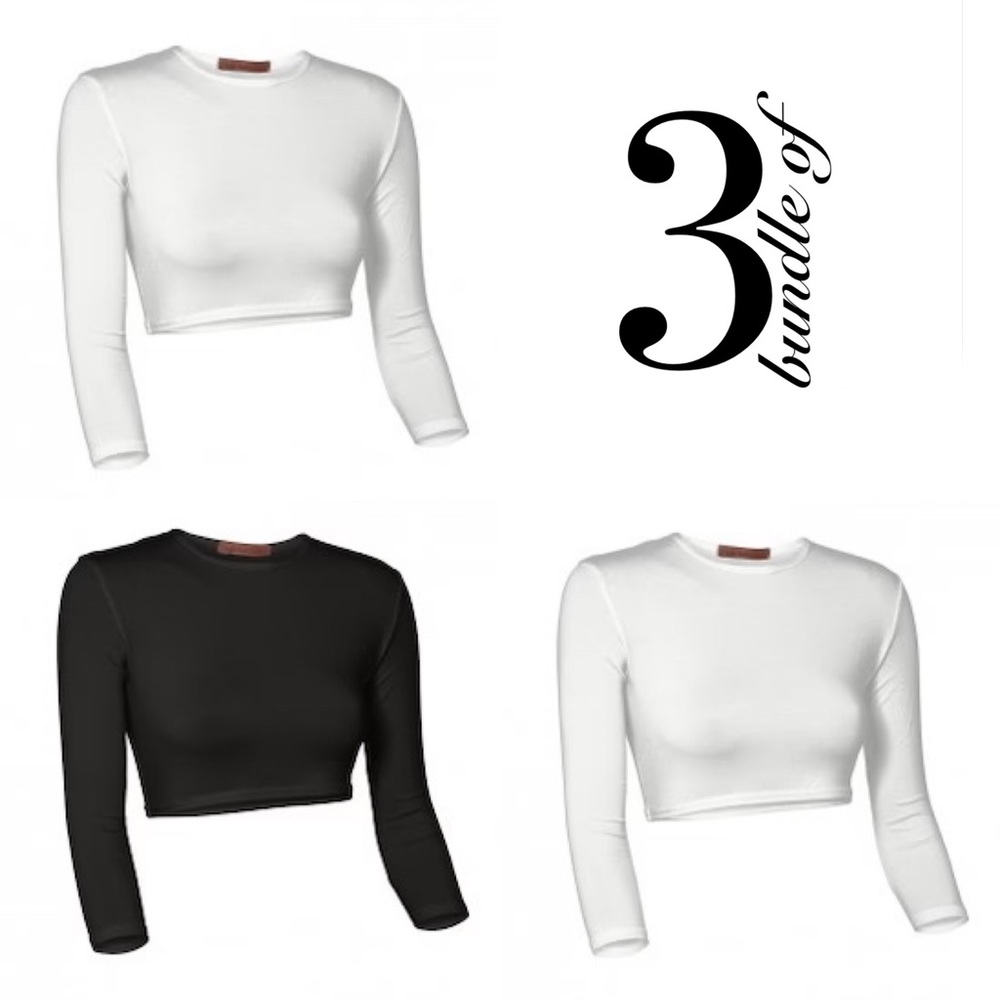 🛍️Bundle🛍️ Cropped Shells, 3/4 Sleeve, Cotton